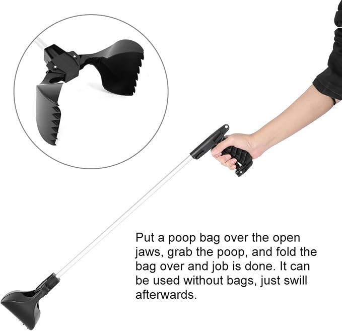 Pooper Scooper for Dogs Heavy Duty, Pet Dog Pooper Scooper for Grass Gravel Pick Up, Pooper Scooper Dog Poop Scooper for Large Dogs Heavy Duty
