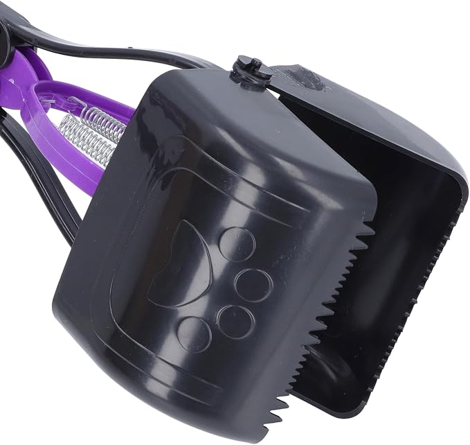 LICAEVEY Dog Poop Scooper, Long Handle No Bend Waist Saver, Large Mouth Pick Up Tool for Outdoor Garden, Heavy Duty Ergonomic Pet Waste Cleanup, Reusable Plastic Claw Rake