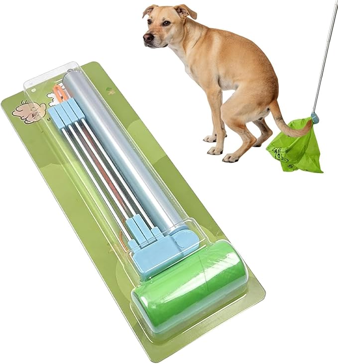 Pooper Scooper for Large Dogs Heavy Duty Ergonomic Adjustable | Dog Poop Catcher Scoop for Garden Yard Pathway Patio Lawn Shopping
