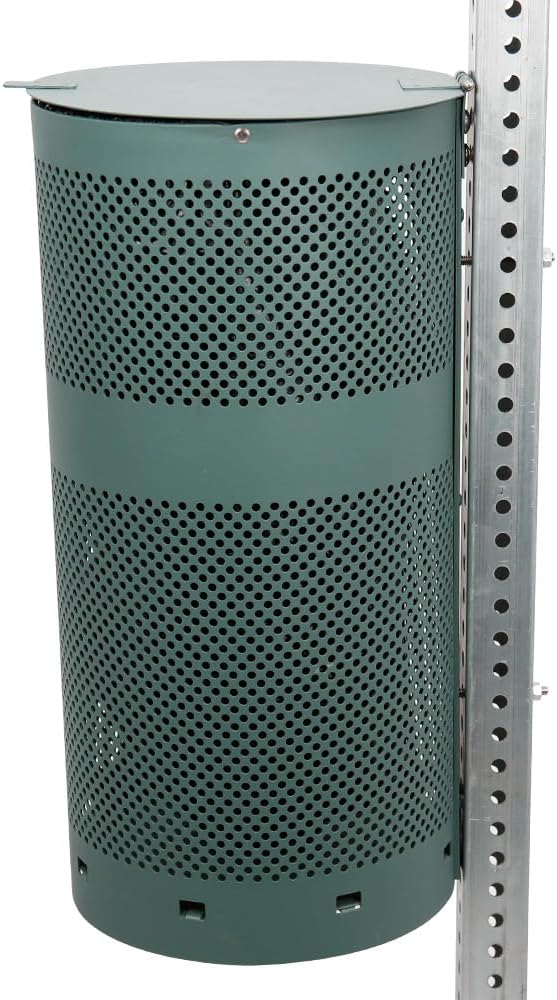 ZERO WASTE USA - Dispense-Art™ Low Profile Dog Waste Station - Green Land | UV-printed aluminum low-profile station with 400 bags, 25 liners, 25% larger dispenser, rust-proof commercial design
