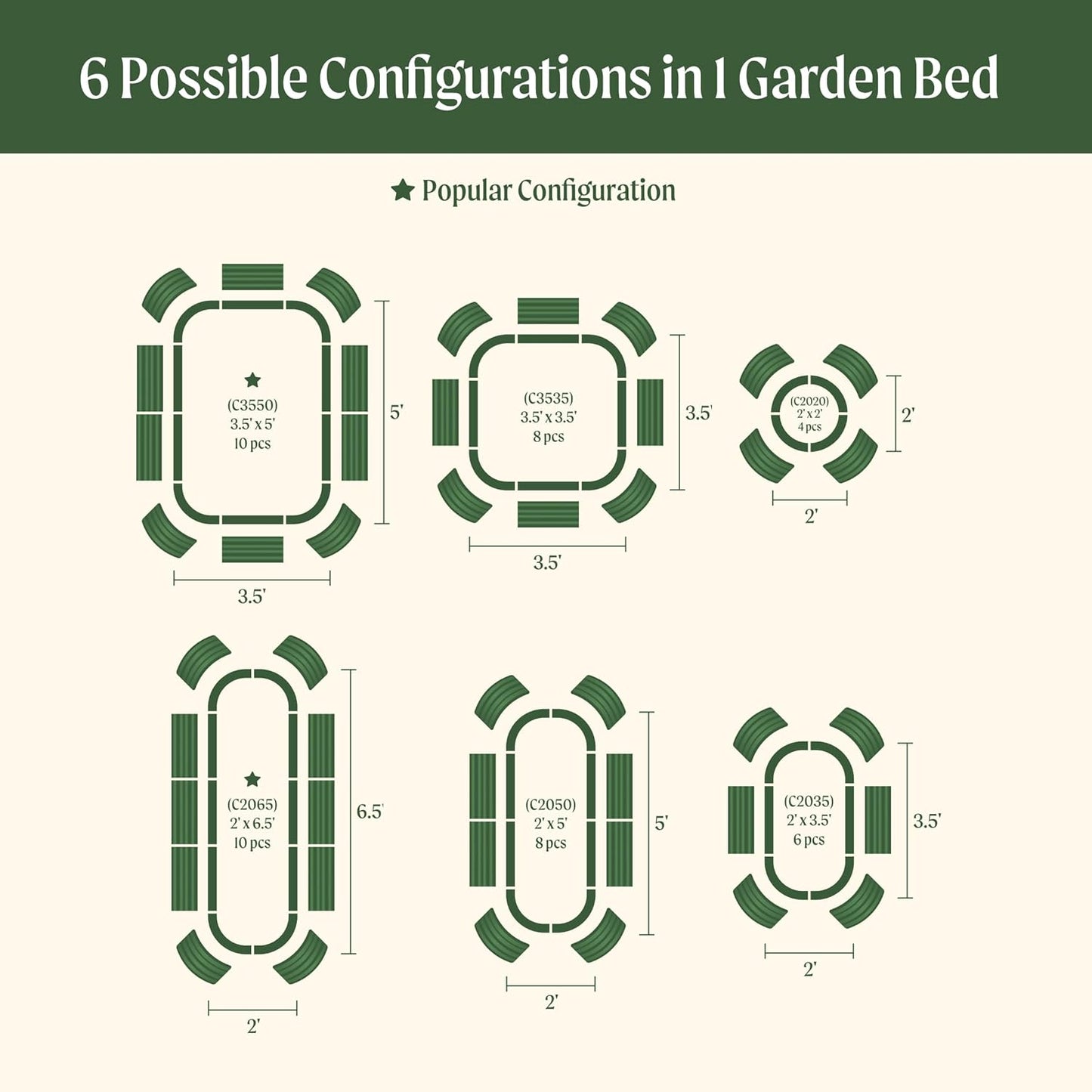 Vego garden Aluzinc Raised Garden Bed Kits, 17" Tall 6 in 1 Modular Metal Raised Planter Bed for Vegetables Flowers Patio Ground Planter Box, Sunlit Oak
