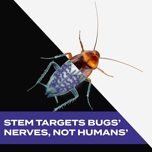 Stem Kills Ants, Roaches and Spiders: Plant-Based Active Ingredient Bug Spray, Botanical Insecticide for Indoor and Outdoor Use; 10 fl oz (Pack of 2)