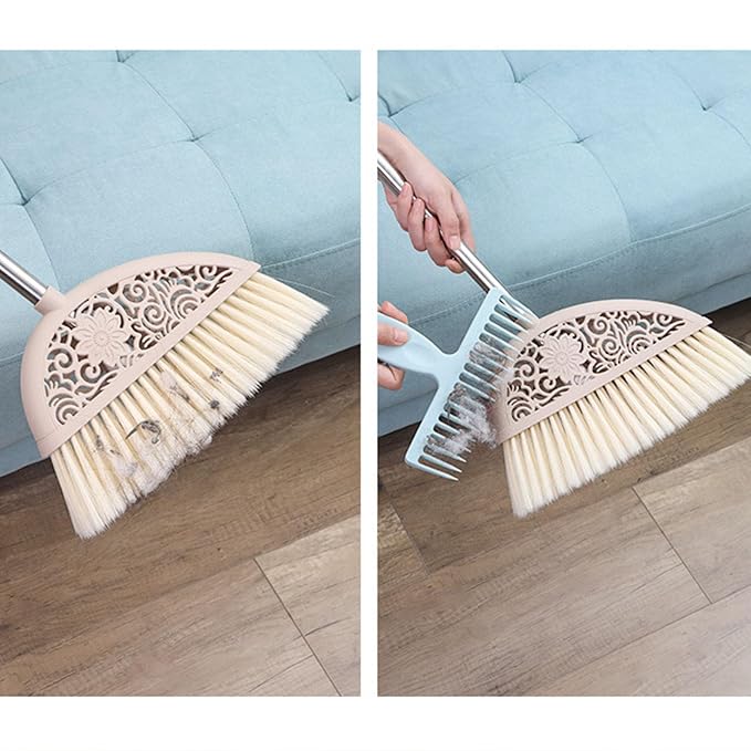 Household Broom Hair Removal Comb, Bathroom Sewer Hairs Collectors Cleaning Rake Carpet Pet Hair Removal Cleaning Tool, for Home Cleaning and Maintenance