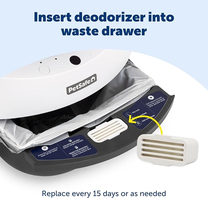 PetSafe ScoopFree SmartSpin and OpenSky Litter Box Deodorizers, 2 Pack | Up to 30 Days Odor Control, Natural Fresh-Scented Oils, Compatible with SmartSpin and OpenSky Cat Litter Boxes