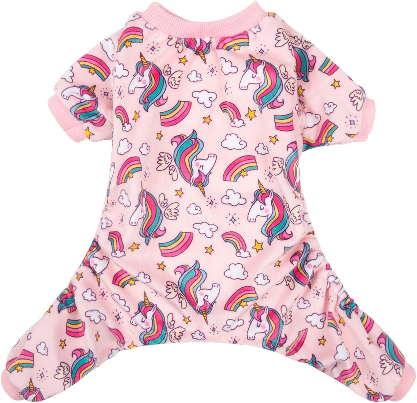 CuteBone Small Dogs Outfit Soft Puppy Onesies Pjs Dog Pajamas Pet Coat Cat Apparel Comfy Doggie Jumpsuit Bodysuit for All Seasons P67XL
