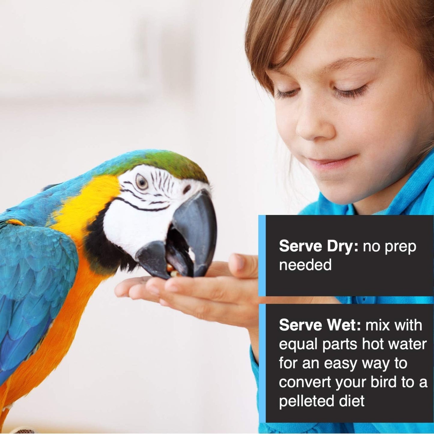 Tropimix Bird Food, Hagen Large Parrot Food with Seeds, Fruit, Nuts, Vegetables, Grains, and Legumes, Enrichment Food, 4 lb Bag