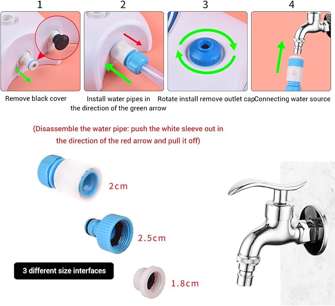 Dog Water Fountain Step On, Activated Drinking Pet Dispenser, Outdoor Dog Sprinkler with Long Hose for Large Dogs Play Summer Outside, Easy to Use