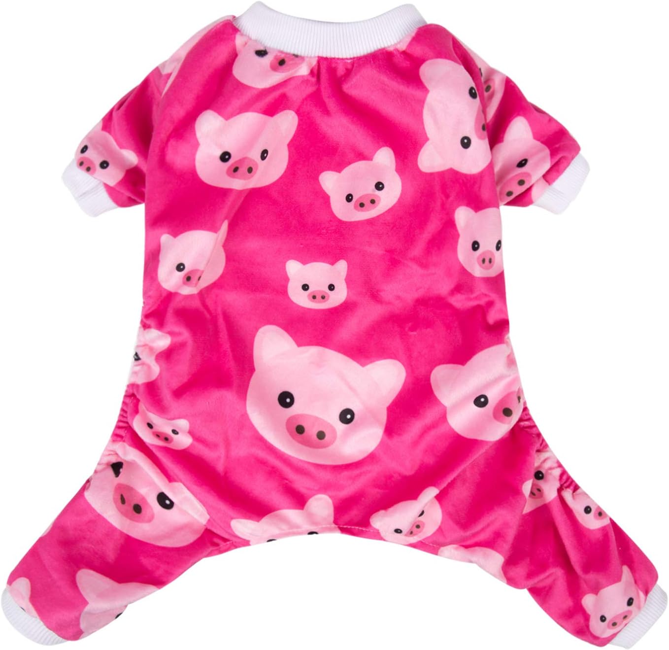 CuteBone Dog Halloween Pajamas Puppy Onesies Small Dogs Soft Pjs Coat Cat Apparel Comfy Pet Christmas Clothes Outfit Doggie Bodysuit P46XS