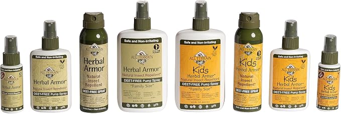 All Terrain Herbal Armor Natural Insect Repellent, DEET-Free Spray, 3 Ounce, Black (1033)