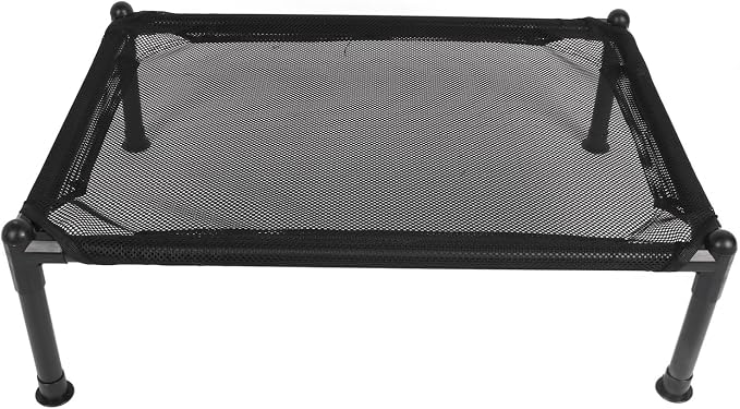 Elevated Dog Bed, Raised Dog Bed with Steel Frame and Breathable Mesh, All - Season Outdoor Dog Bed for Camping Park Backyard, Includes 4 Non - Slip Mats and Tube Covers (XL (40.9 X 25.2in))