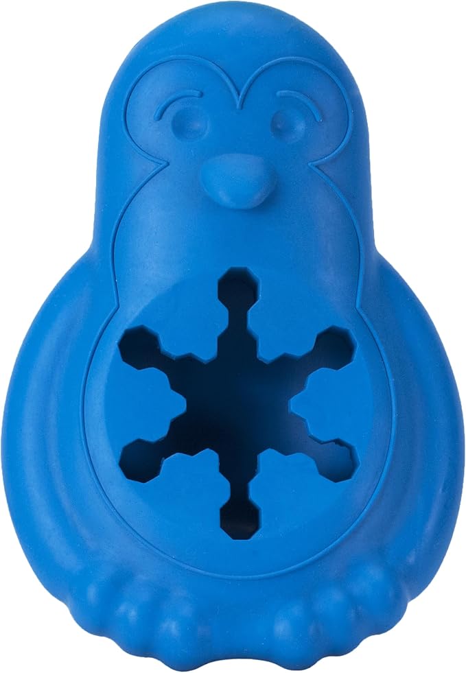 PetSafe Chilly Penguin Freezable Treat Holding Dog Toy, Medium/Large | Fill with Frozen Treats Like Peanut Butter or Wet Dog Food, Vanilla-Scented and Stackable Design, Top-Shelf Dishwasher Safe