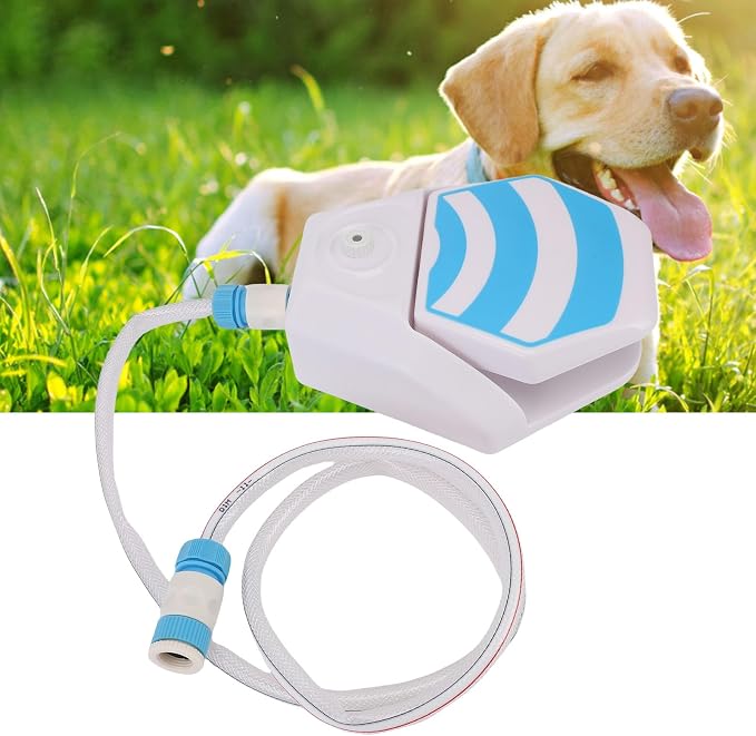 Dog Step On Sprinkler Outdoor Activated Pet Water Fountain Large Capacity Foot Activated Design Easy to Use with Upgrade Copper Valve Set for Drinking Water