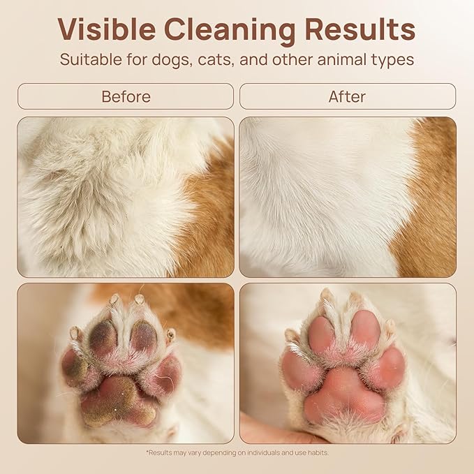 HICC PET Glove Wipes Pro – Pet Cleaning Gloves for Dogs & Cats – Infused with Coconut Oil & Plant Extracts – Hypoallergenic, Gentle, Spa-Like Care at Home, Portable 6 Pack-Coconut Scent