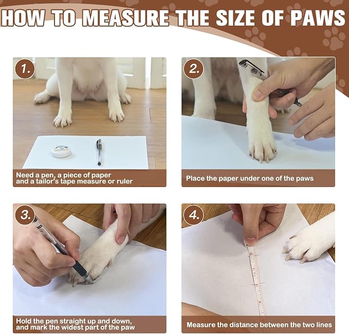 EXPAWLORER 6Pcs Anti Slip Dog Socks to Prevent Licking Paws, Dog Shoes for Hot Pavement Double Sides Dog Boots & Paw Protectors Booties for Hardwood Floors with Grip Small Medium Large Senior Dogs, S