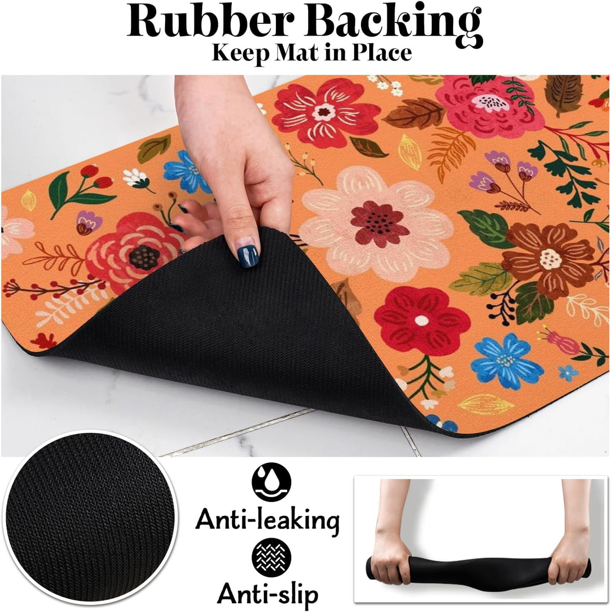 Dog Food Mats for Floors, Absorbent Dog Bowl Mat for Food and Water Dispenser Mat, Quick Dry Cat Food Mat Pet Supplies