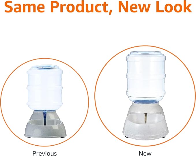 Amazon Basics Gravity Pet Water Dispenser for Cat and Dog, Easy to Clean, 135.3fl.oz Capacity, Small (Pack of 4)
