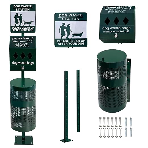 Dog Waste Station, Commercial Dog Poop Station | Pet Waste Station, 12 Gallons for Backyard, Park, Outdoor