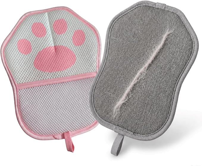 Pet Hair Remover for Bed, Couch & Clothes, Reusable Lint Roller Alternative, 2-Pack Cat Hair Remover for Furniture, No Refills Needed