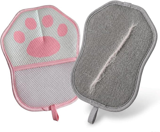 Pet Hair Remover for Bed, Couch & Clothes, Reusable Lint Roller Alternative, 2-Pack Cat Hair Remover for Furniture, No Refills Needed