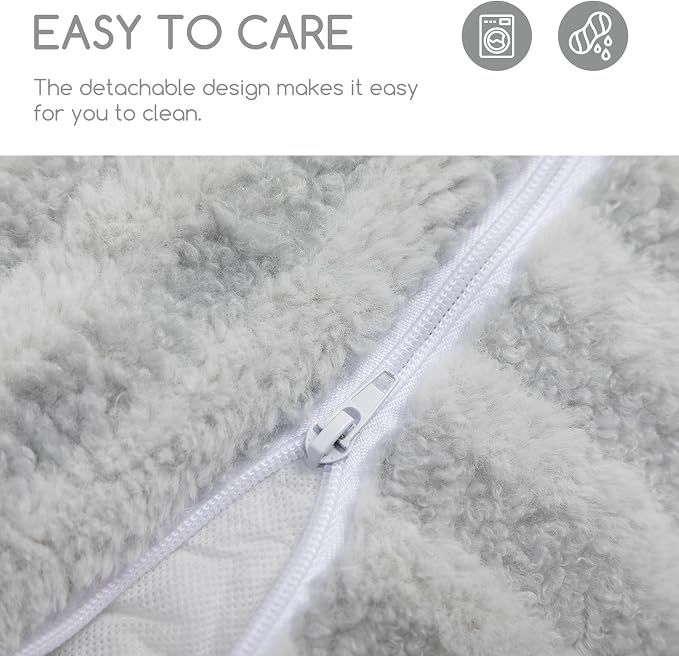 Hollypet Cat Bed Small Dog Orthopedic Couch Beds for Pets up to 20 lbs | Fluffy Multifunctional Double-Layer Warming Kitten Pet Couch Orthopedic Beds with Machine Washable Cover and Non-Slip Bottom