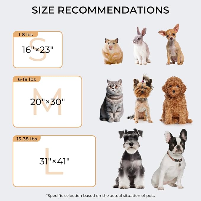 Luciphia 1 Pack 3 Blankets Fluffy Premium Fleece Pet Blanket Flannel Paw Bone Printed Throw for Dog Cat(Medium 30"x20", Grey)