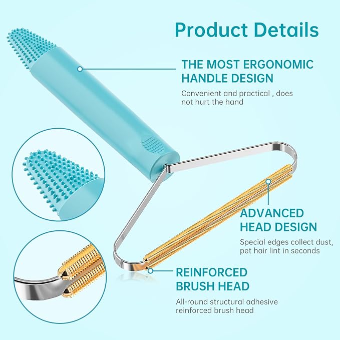 3-Pack Pet Hair Remover Carpet Rake, Dog Cat Hair Remover, Carpet Scraper | Pet Hair Removal Tool, Lint Remover, Carpet Brush, Rugs, Couch, Furniture, Car, Pet Towers, Carpet Clothes, Cat Beds