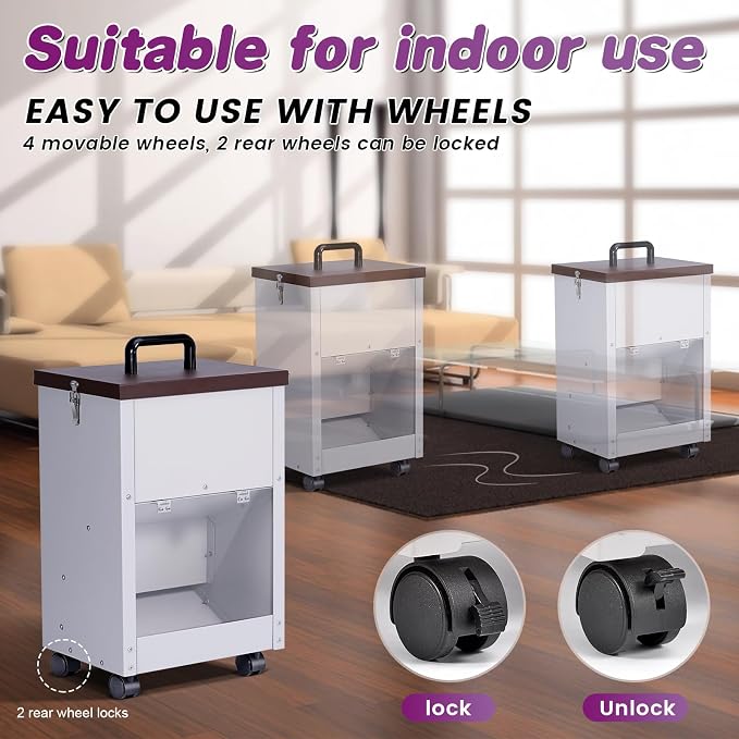 Automatic Dog Feeder Large Breed Outdoor Gravity Auto Feeder Dog Food Dispenser for Large Dogs Pets Metal Galvanized