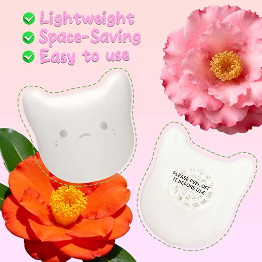 PurifyLogix 6PCS Universal Deodorizing Pods for Automatic Cat Litter Box | Odor Remover for Fumoi Automatic Cat Litter Box, Camellia Flower Scented, Long-Lasting Fragrance, Keep Home Fresh