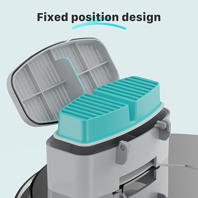 BEMOONY Cat Water Fountain Filters : Pet Water Fountain Replacement Filter - 24 Packs of Cat Fountain Filters (12 Carbon Filters + 12 Sponges) - Multiple Filtration Please Replace it Every 2-3 Weeks