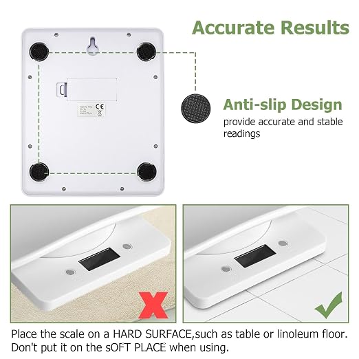 Digital Small Animals Scales for Weighing with Tape Measure, Puppy Whelping Scale Weigh Your Kitten, Rabbit with High Precision, Inclue 15 Color Newborn Puppy Collars and 6 Record Keeping Charts