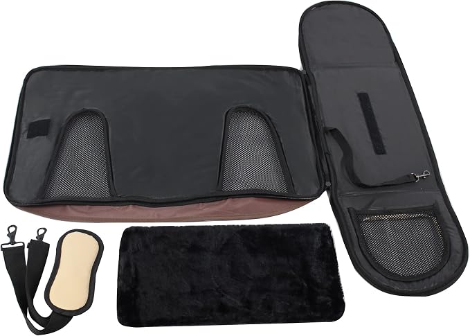 EliteField Deluxe Soft Pet Carrier (3 Year Warranty, Airline Approved), Multiple Sizes and Colors Available (20" L x 11" W x 11" H, Brown+Beige)
