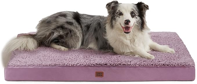 EHEYCIGA Orthopedic Dog Bed Extra Large with Removable Washable Cover, 41IN | Egg Crate Foam Support, Durable Oxford fabric, Non-Slip Bottom, Machine Washable, Soft Waterproof Plush Pet Bed Mat For Crate