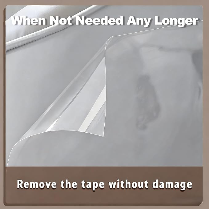 Anti Cat Scratch Furniture Protector Tape Damage-Free Couch Guard, 118"x8" | clear,strong adhesive,flexible,easy to apply,easy to remove,pins-free,residue-free,long-term use,massive coverage,non-toxic