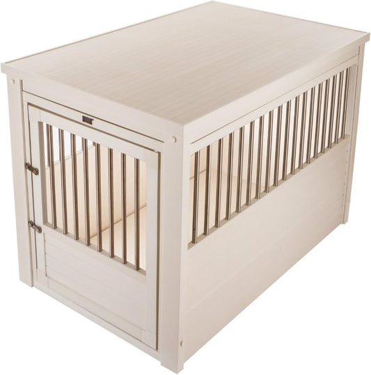 New Age Pet EHHC404XL ecoFLEX Pet Crate/End Table, Antique White, X-Large