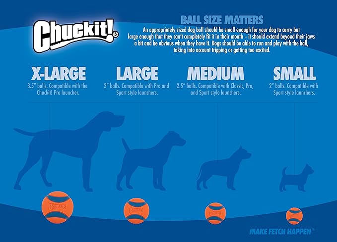 Chuckit! Kick Fetch Ball Dog Toy, Small (6 Inch) (Pack of 4)