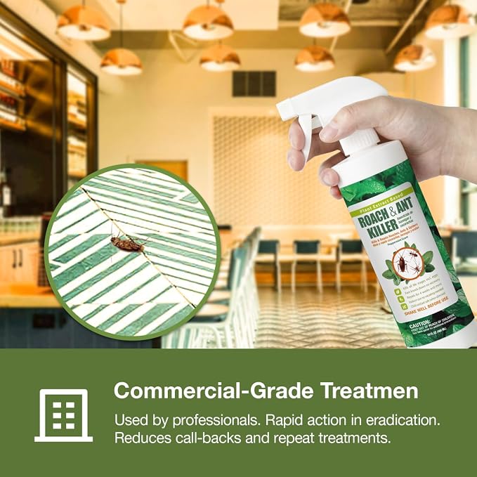 EcoVenger by EcoRaider Roach & Ant Killer 64 oz, Kills on Contact, Kills Ants & Other Indoor & Outdoor Crawling Insects, Natural & Non-Toxic, Pleasant Botanical Scent, Safe for Children & Pets