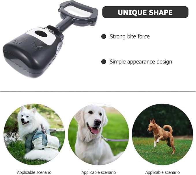 Outanaya Dog Poop Scooper Heavy Duty Litter Picker with Handle, Sturdy Plastic Pooper Scooper for Large Dogs, Household Outdoor Pet Waste Cleaning Tool