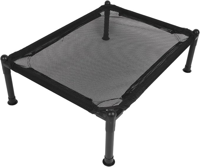 Elevated Dog Bed, Raised Dog Bed with Steel Frame and Breathable Mesh, All - Season Outdoor Dog Bed for Camping Park Backyard, Includes 4 Non - Slip Mats and Tube Covers (Large Size)