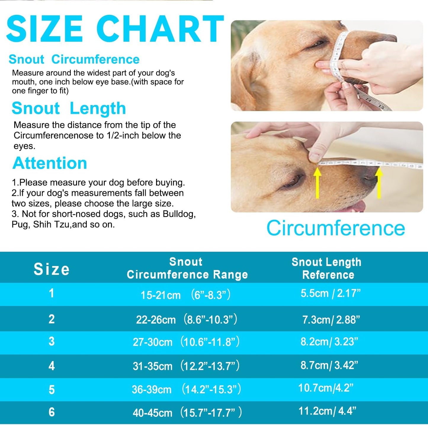 Basket Muzzle Allows Panting Drinking - Anti Biting Chewing, Sturdy Lightweight, Suitable for Grooming Trimming Training, Small Medium Large Dogs (Black, Size 4)
