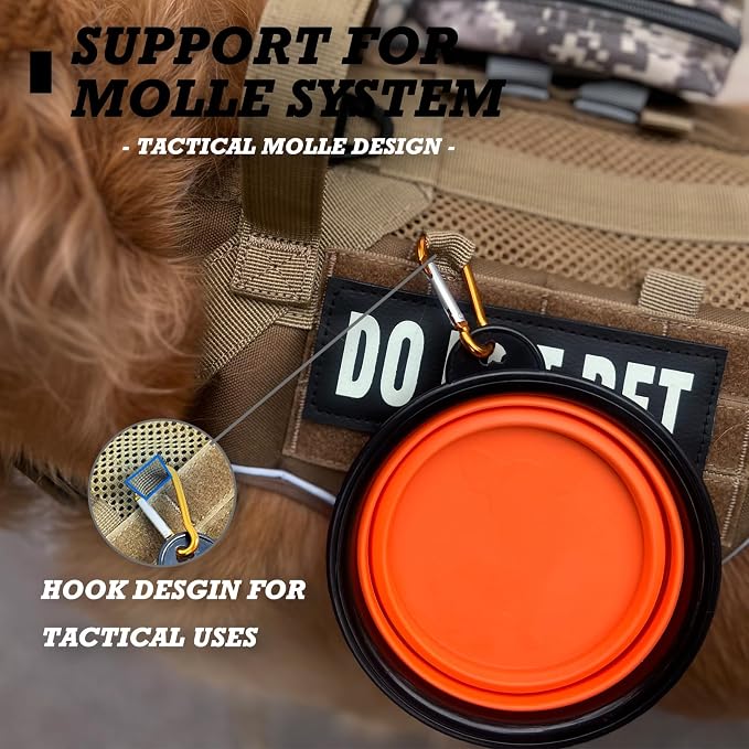Tactical Dog Harness for Large and XL Breeds, Air Dog Vest No Pull with Reflective Do Not Pet Patches, Breathable Dog Molle Vests for Training Walking Hunting Brown