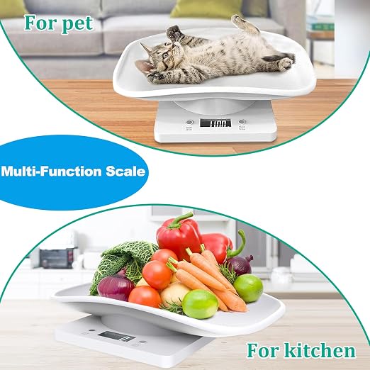 Digital Pet Scale,Puppy Scales for Weighing,Baby Scales for New Pets Only | Digital Small Animals Scales for Weighing,Whelping Supplies,Kitten Scale for Newborn Dog Cat Crawl Pet,Capacity up to 33 lb