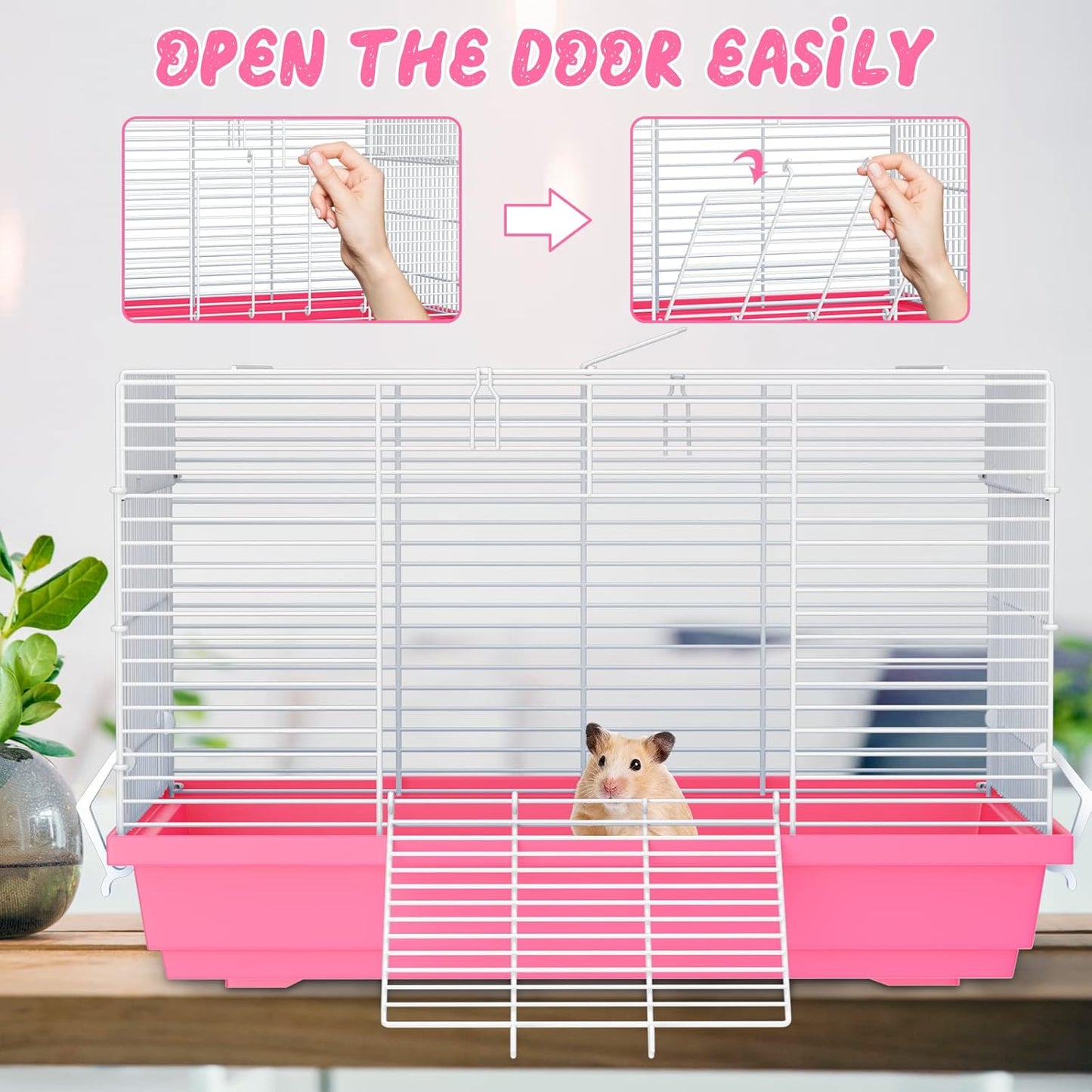 Hamster cage for Hamsters, Gerbils, mice, Rats, Small Guinea Pigs and Other Small Animals.