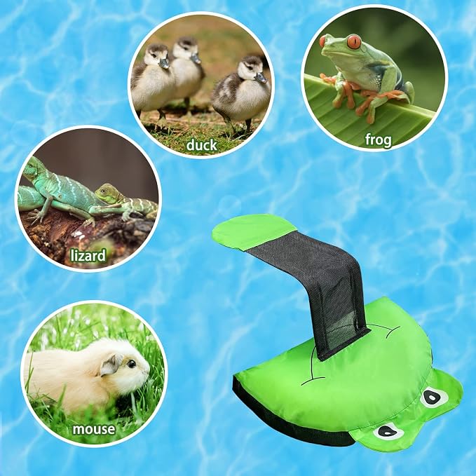 2 Pack Animal Saving Escape Ramp for Pools - Frog Floating Ramp Rescues for Swimming Pool, Frog Saver Floating Ramp Rescues for Saving Frogs, Birds, Toads Animal Mice, Pool & Spa Accessories & Tools
