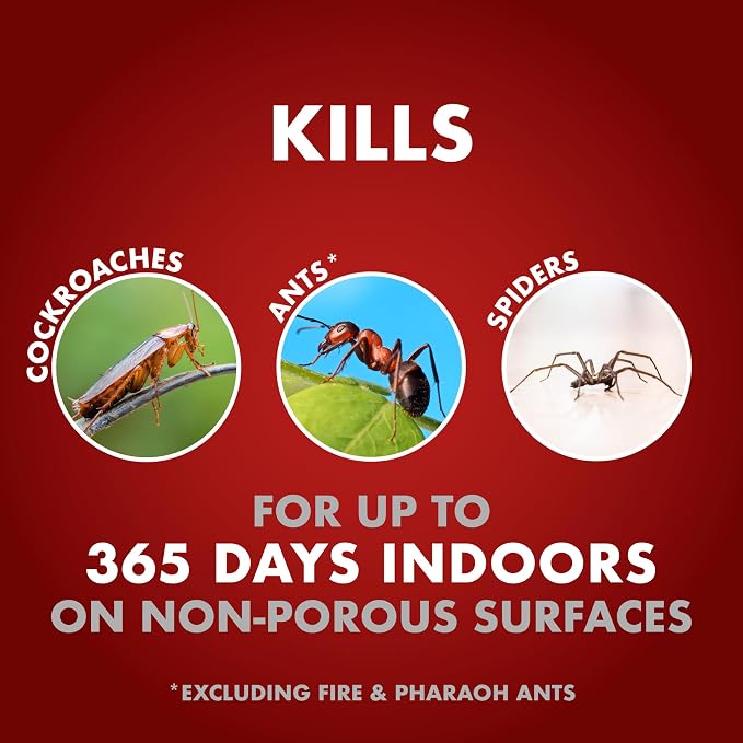 Spectracide One-Shot Home Insect Control, 1 Gallon, Insecticide with AccuShot Sprayer Fast-Drying Formula for Residential Use to Kill 500+ Listed Insects by Contact