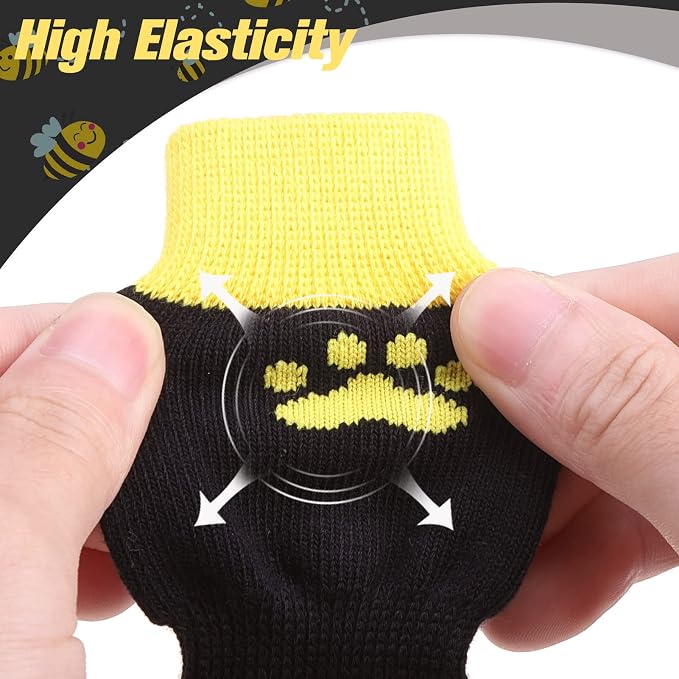 EXPAWLORER Anti Slip Dog Socks to Prevent Licking Paws,Winter Dog Boots & Paw Protectors,Dog Booties for Hardwood Floors with Grippers,Dog Shoes for Hot/Cold Pavement Small Medium Large Senior Dog