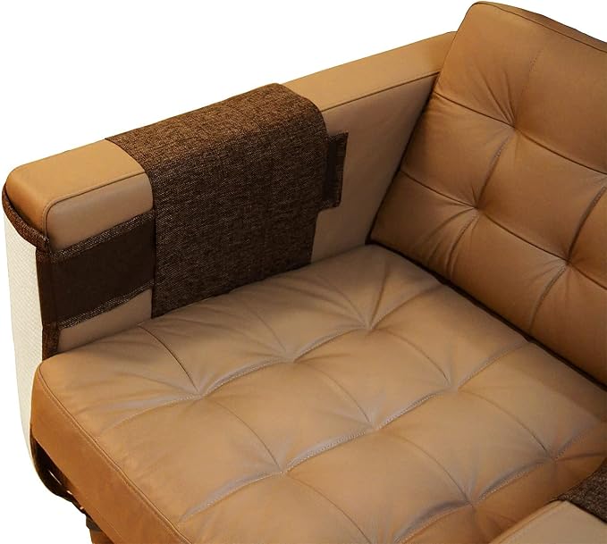 Cat Scratch Furniture Protector with Natural Sisal for Protecting Couch Sofa Chair Furniture,Couch Protector from Cat Claws 23.6L''*19.7W'' (Brown, Right Handed)