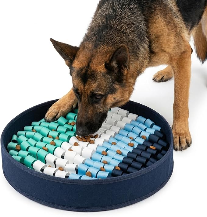PET ARENA Adjustable Dog Snuffle Mat Interactive Feeding Toy - Multicolor | Encourages natural foraging, helps reduce boredom, slows eating, and provides mental stimulation for daily enrichment.