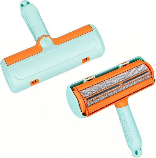 Pet Hair Remover for Couch & Furniture, Reusable Lint Roller for Dog & Cat Hair, Self Cleaning Fur Remover, Carpet & Car Hair Remover Tool