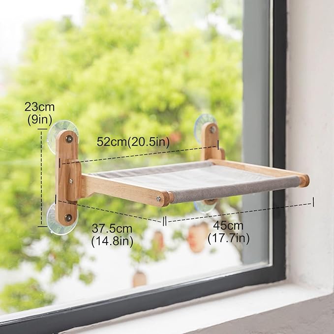Cat Wall Shelves, Corner Climbing Shelf Perches, Kit Shelf, Suct Cup Support, Load-Bearing 20kg