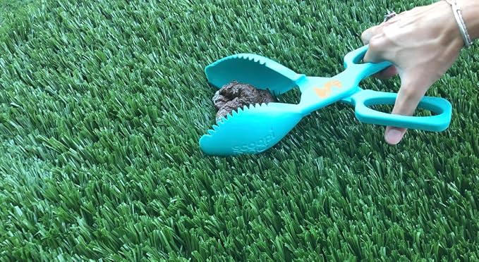 Soft Grip Pooper Scooper, Dog Poop Clean Up Tool, Used with or Without a Poop Bag